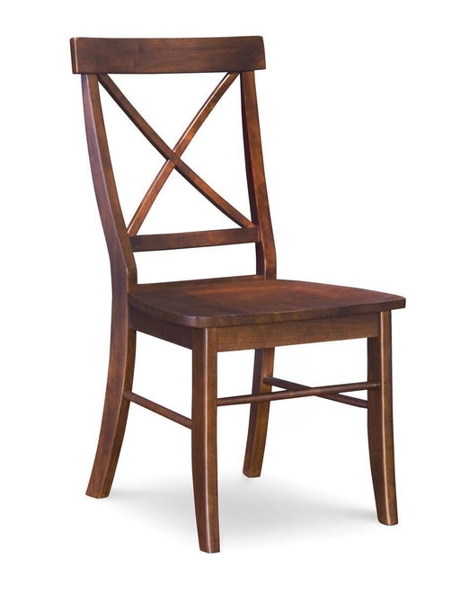 John Thomas Furniture Home Accents X-back Chair in Espresso - Holmwood's Furniture & Design Center (Somersworth, NH)
