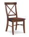 John Thomas Furniture Home Accents X-back Chair in Espresso - Holmwood's Furniture & Design Center (Somersworth, NH)