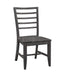 Soma Soma Ladderback Chair (Built) In Coal - Holmwood's Furniture & Design Center (Somersworth, NH)