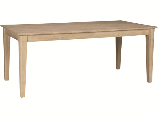 Standard Dining Solid Table Top w/ Shaker Legs - Holmwood's Furniture & Design Center (Somersworth, NH)