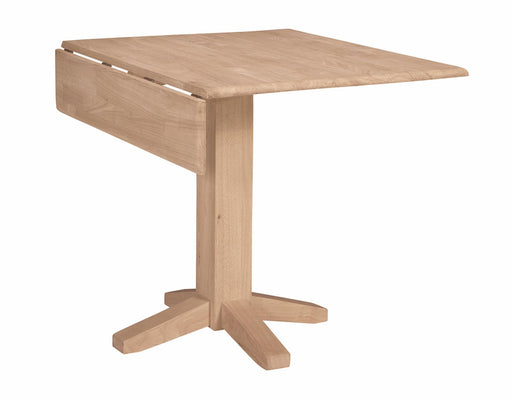Standard Dining Square Drop Leaf Pedestal Table - Holmwood's Furniture & Design Center (Somersworth, NH)