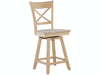 Stools 24" Charlotte Counter Swivel Stool - Holmwood's Furniture & Design Center (Somersworth, NH)