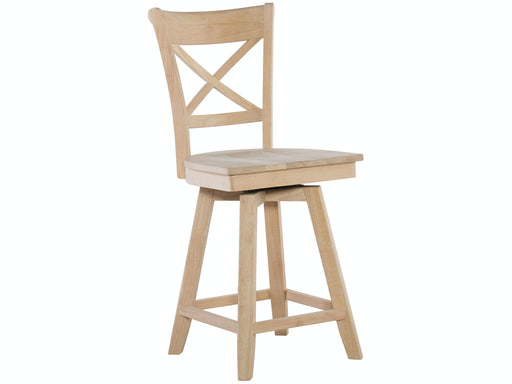Stools 24" Charlotte Counter Swivel Stool - Holmwood's Furniture & Design Center (Somersworth, NH)