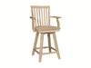 Stools 24'' Mission Swivel Counter Stool w/Arms - Holmwood's Furniture & Design Center (Somersworth, NH)