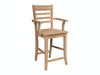 Stools 24'' Roma Counter Stool w/Arms - Holmwood's Furniture & Design Center (Somersworth, NH)