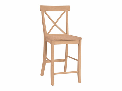 Stools 24'' X-Back Counter Stool - Holmwood's Furniture & Design Center (Somersworth, NH)