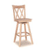 Stools 30'' Double XX Back Swivel Bar Stool - Holmwood's Furniture & Design Center (Somersworth, NH)