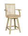 Stools 30" Mission Bar Stool w/Arms - Holmwood's Furniture & Design Center (Somersworth, NH)