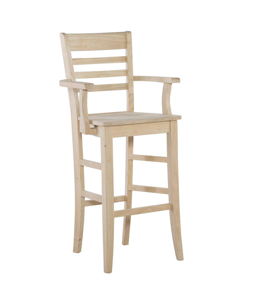 Stools 30" Roma Bar Stool w/ Arms - Holmwood's Furniture & Design Center (Somersworth, NH)