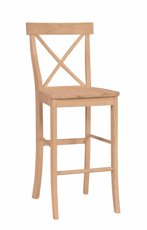 Stools 30'' X Back Bar Stool - Holmwood's Furniture & Design Center (Somersworth, NH)