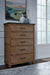 Vista 5 Drawer Chest In Hickory & Coal - Holmwood's Furniture & Design Center (Somersworth, NH)