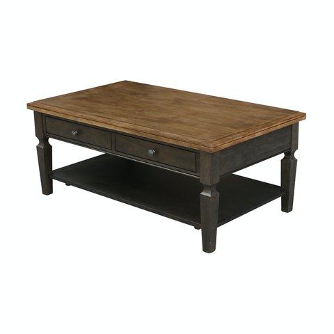 Vista Coffee Table (Rta) In Hickory & Coal - Holmwood's Furniture & Design Center (Somersworth, NH)