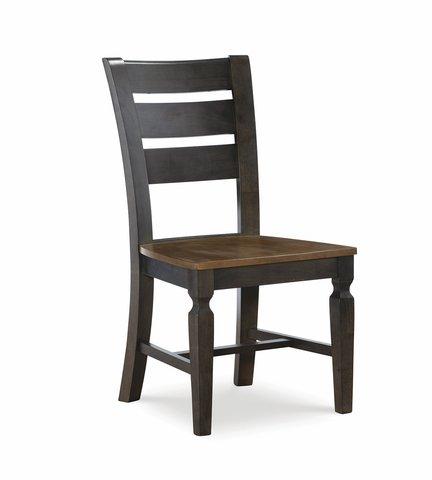 Vista Laddertback Chair (Built) In Hickory & Coal - Holmwood's Furniture & Design Center (Somersworth, NH)