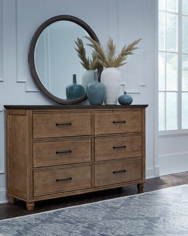 Vista Round Mirror In Coal - Holmwood's Furniture & Design Center (Somersworth, NH)