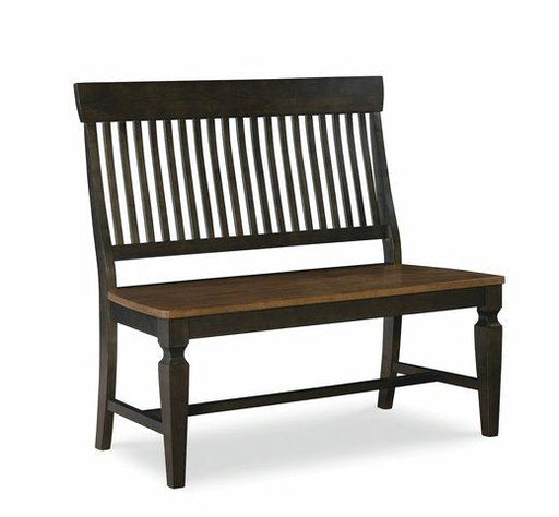 Vista Slatback Bench (Rta) In Hickory & Coal - Holmwood's Furniture & Design Center (Somersworth, NH)