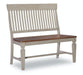 Vista Slatback Bench (Rta) In Hickory & Stone - Holmwood's Furniture & Design Center (Somersworth, NH)