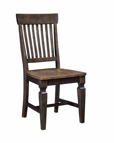 Vista Slatback Chair (Built) In Hickory & Coal - Holmwood's Furniture & Design Center (Somersworth, NH)