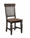 Vista Slatback Chair (Built) In Hickory & Coal - Holmwood's Furniture & Design Center (Somersworth, NH)