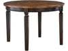 Vista Solid Round Table In Hickory & Coal - Holmwood's Furniture & Design Center (Somersworth, NH)