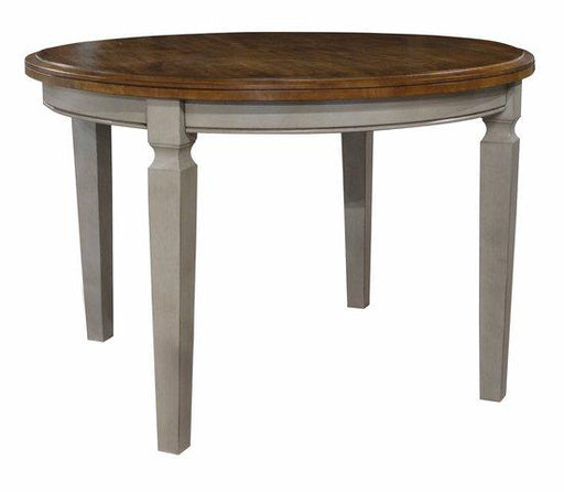 Vista Solid Round Table In Hickory & Stone - Holmwood's Furniture & Design Center (Somersworth, NH)