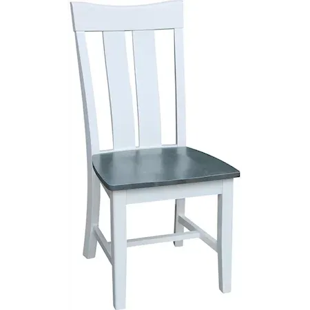 Cosmopolitan Ava Chair, Rta In Heather Gray / White - Holmwood's Furniture & Design Center (Somersworth, NH)