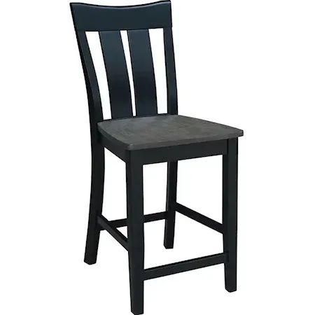 Cosmopolitan Ava Stool, Rta In Coal / Black - Holmwood's Furniture & Design Center (Somersworth, NH)