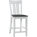 Cosmopolitan Ava Stool, Rta In Heather Gray / White - Holmwood's Furniture & Design Center (Somersworth, NH)