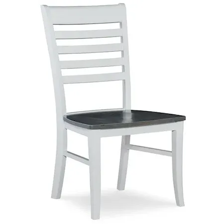 Cosmopolitan Roma Chair, Rta In Heather Gray / White - Holmwood's Furniture & Design Center (Somersworth, NH)