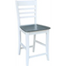 Cosmopolitan Roma Stool, Rta In Heather Gray / White - Holmwood's Furniture & Design Center (Somersworth, NH)