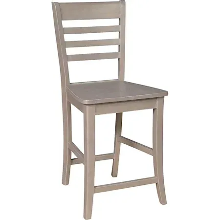 Cosmopolitan Roma Stool, Rta In Taupe Gray - Holmwood's Furniture & Design Center (Somersworth, NH)
