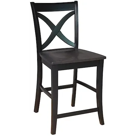 Cosmopolitan Salerno Stool, Rta In Coal / Black - Holmwood's Furniture & Design Center (Somersworth, NH)