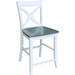 Cosmopolitan Salerno Stool, Rta In Heather Gray / White - Holmwood's Furniture & Design Center (Somersworth, NH)