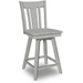 Cosmopolitan San Remo Swivel Stool (Rta) In Heather Gray - Holmwood's Furniture & Design Center (Somersworth, NH)