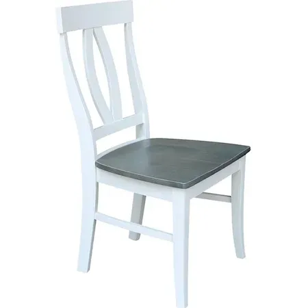 Cosmopolitan Verona Chair, Rta In Heather Gray / White - Holmwood's Furniture & Design Center (Somersworth, NH)
