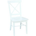Home Accents X Back Chair (Rta) In White - Holmwood's Furniture & Design Center (Somersworth, NH)