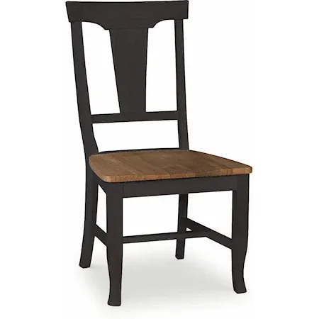 Vista Panelback Chair (Rta) In Hickory & Coal - Holmwood's Furniture & Design Center (Somersworth, NH)