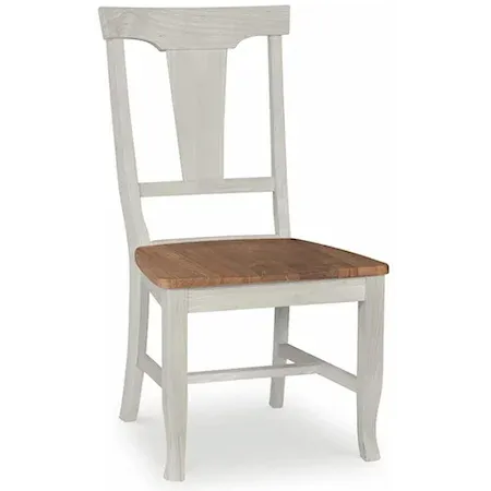 Vista Panelback Chair (Rta) In Hickory & Shell - Holmwood's Furniture & Design Center (Somersworth, NH)