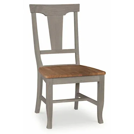Vista Panelback Chair (Rta) In Hickory & Stone - Holmwood's Furniture & Design Center (Somersworth, NH)