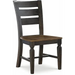 Vista Laddertback Chair (Rta) In Hickory & Coal - Holmwood's Furniture & Design Center (Somersworth, NH)