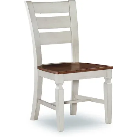 Vista Laddertback Chair (Rta) In Hickory & Shell - Holmwood's Furniture & Design Center (Somersworth, NH)