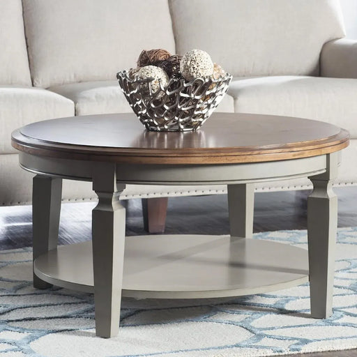 Vista Coffee Table (Rta) In Hickory & Stone - Holmwood's Furniture & Design Center (Somersworth, NH)