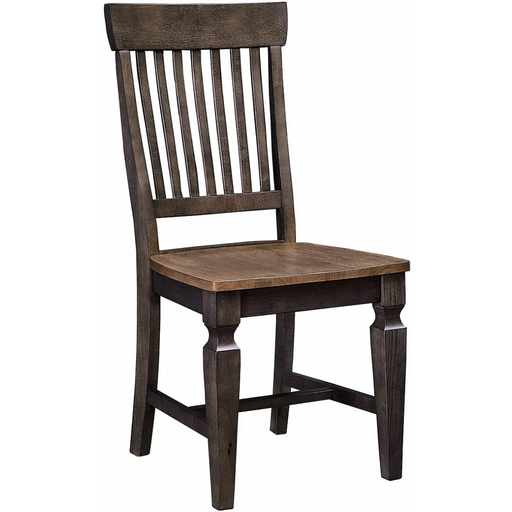Vista Slatback Chair (Rta) In Hickory & Coal - Holmwood's Furniture & Design Center (Somersworth, NH)