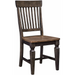 Vista Slatback Chair (Rta) In Hickory & Coal - Holmwood's Furniture & Design Center (Somersworth, NH)