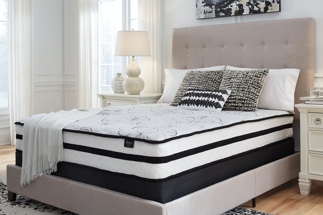 Chime 10 Inch Hybrid 10 Inch Mattress and Pillow - Holmwood's Furniture & Design Center (Somersworth, NH)