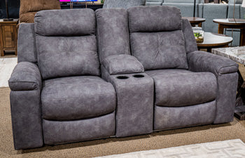 Brysonview Reclining Loveseat with Console - Holmwood's Furniture & Design Center (Somersworth, NH)