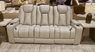 Elevate Edges Reclining Sofa with Drop Down Table - Holmwood's Furniture & Design Center (Somersworth, NH)