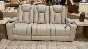 Elevate Edges Reclining Sofa with Drop Down Table - Holmwood's Furniture & Design Center (Somersworth, NH)