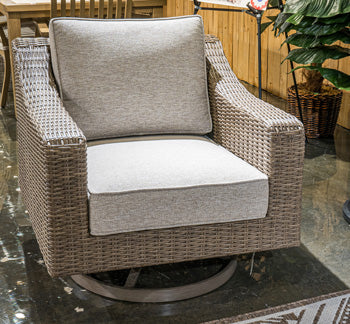 Laguna Heights Swivel Lounge with Cushion - Holmwood's Furniture & Design Center (Somersworth, NH)