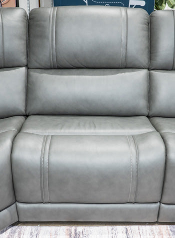 5Z - Pittson Power Sectional Reclining Sofa - Holmwood's Furniture & Design Center (Somersworth, NH)