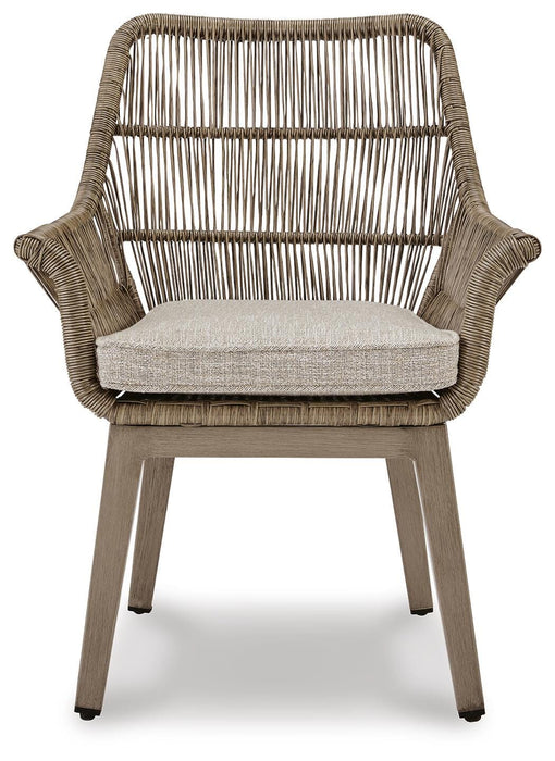 Beach Front Arm Chair with Cushion (Set of 2) - Holmwood's Furniture & Design Center (Somersworth, NH)